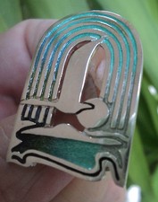 Silver scottish enamel sea - scottish,