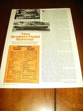 1971 PLYMOUTH 340 ROAD RUNNER vs. 383 ROAD RUNNER ***ORIGINAL VINTAGE ARTICLE***