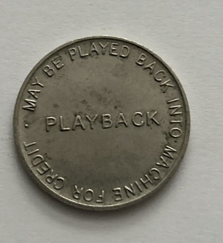 Playback token slot machine - token,