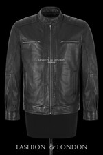 Mens Cafe Racer Zip Up Moto
