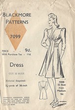 1940s Vintage Sewing Pattern