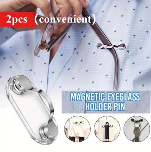 Magnetic eyeglass holder - eyeglass, clip