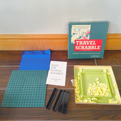 Vintage travel scrabble spears - scrabble,