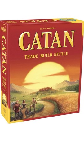Catan board game - board, card