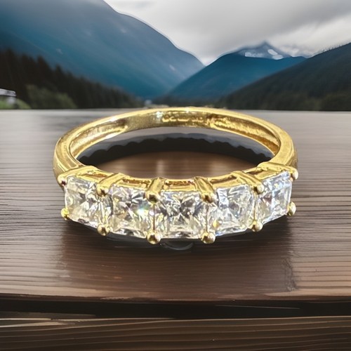 18ct 750 qvc yellow - gold, half