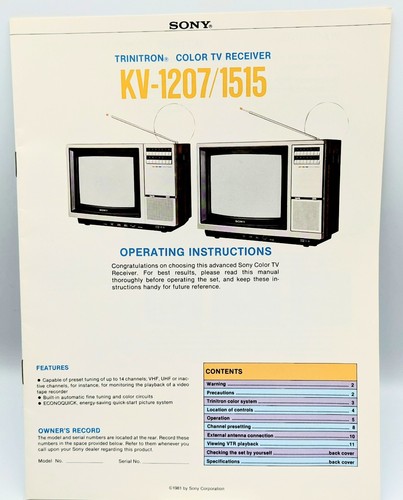 Sony trinitron color - sony,
