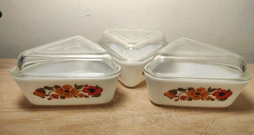 Vintage pyrex ingrid - 3x,