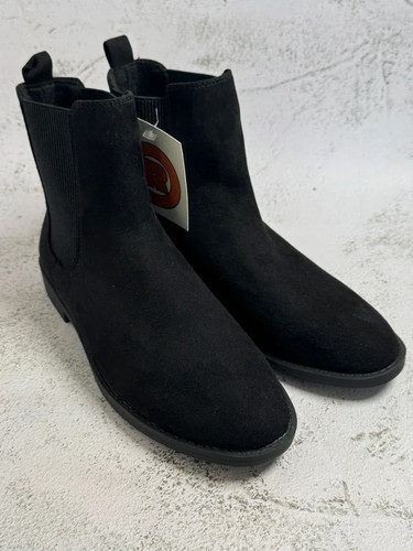 Primark black faux suede - faux,