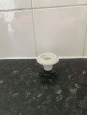 Inkwell For School Desk Or Similar Antique Vintage Ceramic With Glass Insert