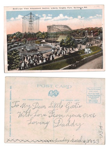 Vintage postcard amusement - -,
