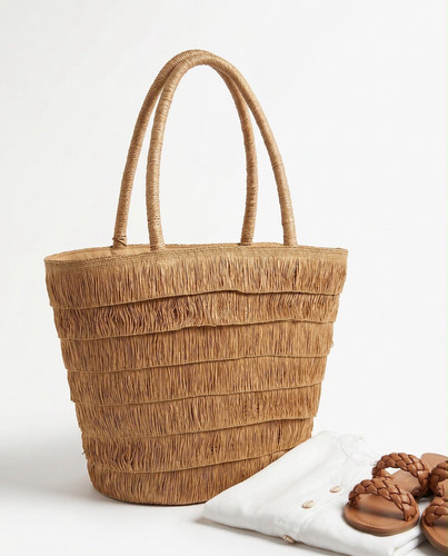 Women beige woven straw - women’s,