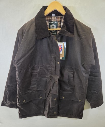 Portmann wax jacket brown - portmann,