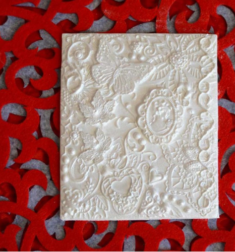 Flower lace silicone fondant - &,