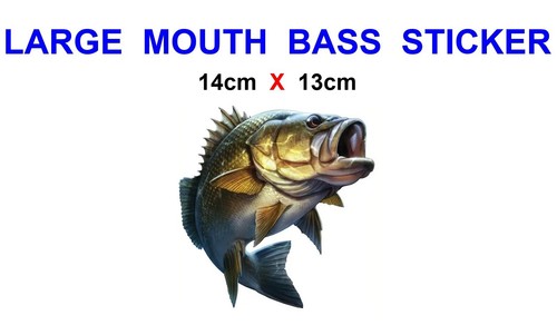 Large mouth bass - mouth, sticker