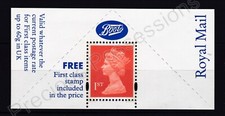 GB QEII MNH STAMP 1ST CLASS BOOTS LABEL WITH LOGO ROYAL MAIL