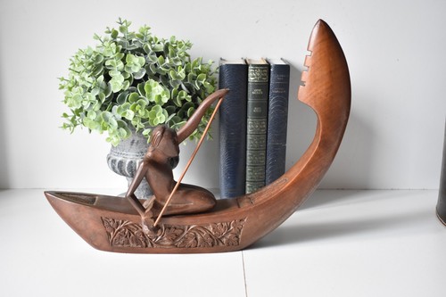 Vintage hand carved wooden - hand,