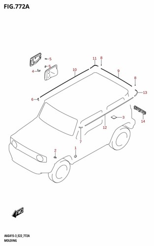Suzuki genuine roof - suzuki, side