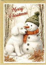 Poodle (white) Dog Christmas