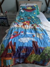 Children’s Sleeping Bag with Attached Pillow - Up to About Age 10 Years. Used