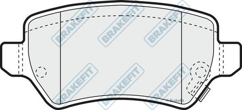 Apec rear brake pad set - pad,