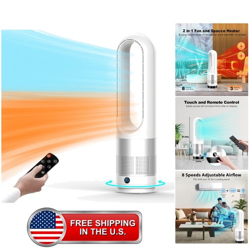 Bladeless tower fan - bladeless, 1400w