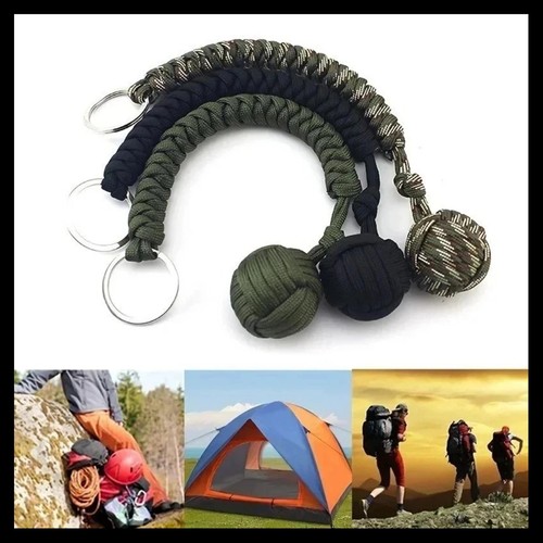 Paracord monkey fist keychain - monkey,