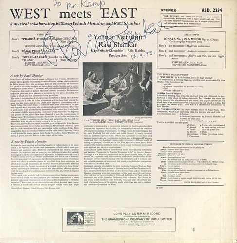 Ravi shankar signed - ravi,