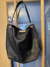 ted baker bag Black Bovine 100% real Leather Purse Pouch rose gold