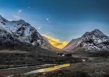 Wall Art "Sunset in Glen Coe",  Scotland United Kingdom  A3 Print 