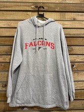 Vintage 90s NFL Atlanta Falcons hoodie/ hooded sweater. Grey. Size Large