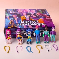 Kpop Demon Hunter Doll Blind Box Hole Music Stamp Children Fun Party PVC