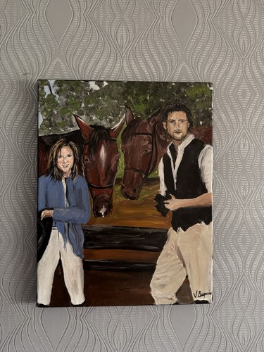 Horse lovers painting - painting, by