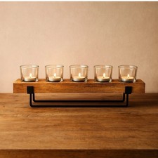 5 Pcs Tealight Candles Glasses