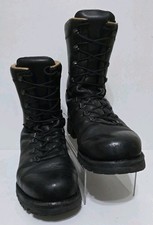 Army Boots Heavyweight Leather Combat Para Black Size UK 9 EU 43 BT10