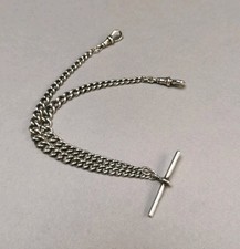 Edwardian silver albert - edwardian,