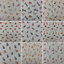 Digital Print Cotton Rich Linen Fabric Craft Curtaining & Upholstery 54" Wide