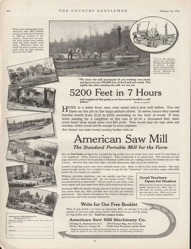 1916american saw mill - mill, lumber