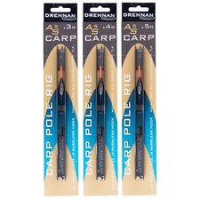 Drennan Match & Coarse Fishing "AS Carp 5" Ready Tied Pole Float Rigs