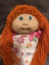 Cabbage Patch Doll Girl 1978/82 Signed Spain Green Eyes Freckles Vintage Rare
