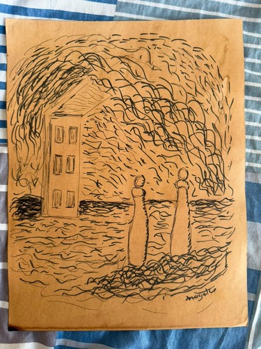 Rene magritte painting drawing - magritte,