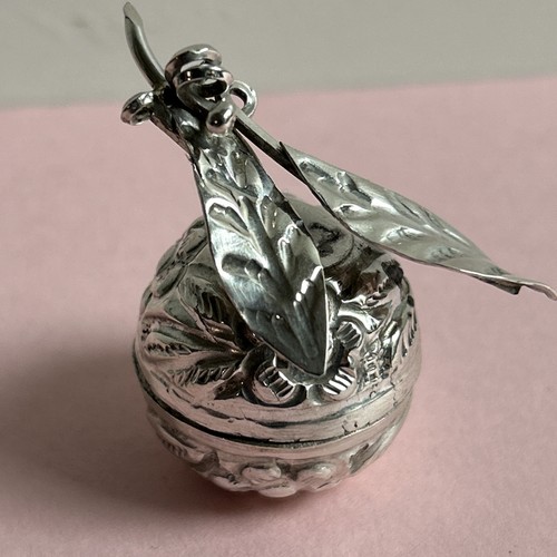 Miniature silver lidded emery - silver,