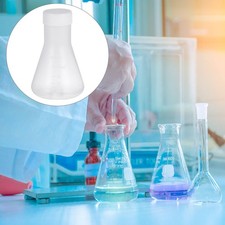  5 Pcs Laboratory Equipment Flask Conical Chemistry Beaker with Cap