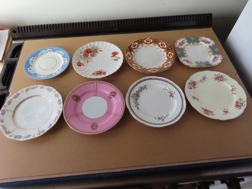 Vintage side plates eight all - side,