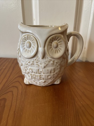 Owl shaped ceramic mug - owl,