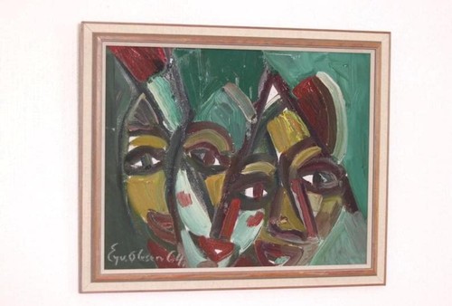 Original swedish oil canvas - original, on