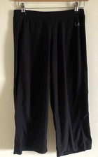 La Gear Black Jersey Activewear Womens Training Knee Shorts UK 10