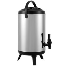 Insulated Hot and Cold Beverage Dispenser Server 2 Gallon Stainless Steel