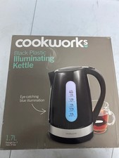 Cookworks Plastic Illuminated Kettle 1.7L Capacity 3000W - Black