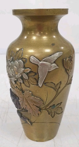 Soliflora vase bronze silver