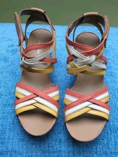 Clarks Orange/Mustard/Cream